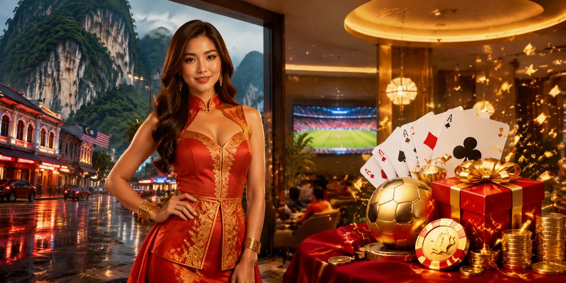 Meja permainan baccarat dan rummy di Ipoh
